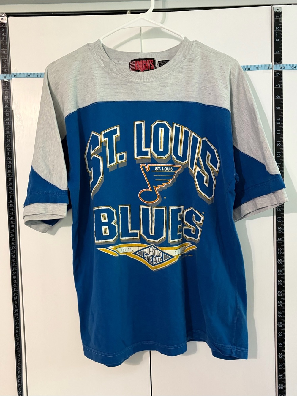 St. Louis Blues Iron Knights Athletics Vintage Tshirt Medium 90s Y2K